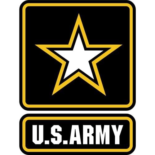 US Army Decal Sticker Size: 3 x 4 inches Automotive Quality Printed Vinyl