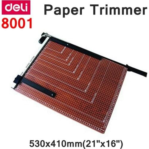 [ReadStar]Deli 8001 Manual paper trimmer 530x410mm(21"x16") large paper trimmer with scaler Cut size adjustable