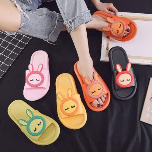 Men/Women Summer Cartoon Sandals Couples Cute House Bathroom Slippers Ladies Indoor Non-Slip Deodorant Slides Girls Flip Flops