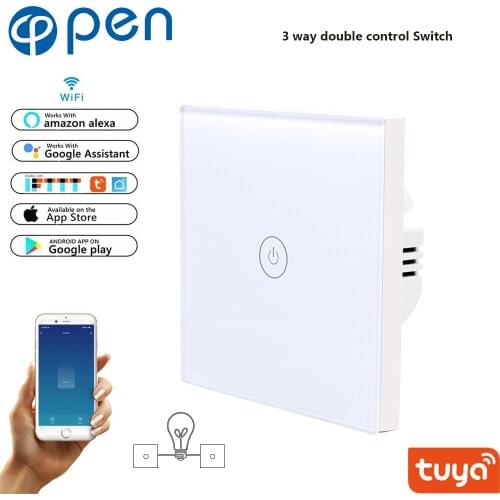 Smart Life EU WIFI remote dual control touch switch for Smart home Can replace any traditional switch
