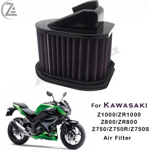 Motorcycle Flow Air Filter Element Cleaner Replacement For Kawasaki Z800 Z750 2004- 2007 2008 2009 2010 2011 2012 Z1000 03-09
