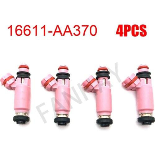 FANHAY 4PCS (New) Fuel Injectors 16611-AA370 565cc For Subaru Forester Impreza Liberty Legacy 16611AA370 195500-3910