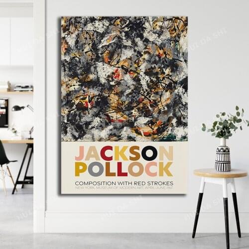 Jackson Pollock Exhibition High Quality Print | Jackson Pollock Printable Poster | Jackson Pollock Art Digital Print