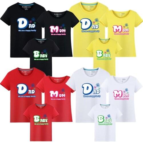 XJYIYUANLC T-shirts For Dad And Son For A Photo Shoot