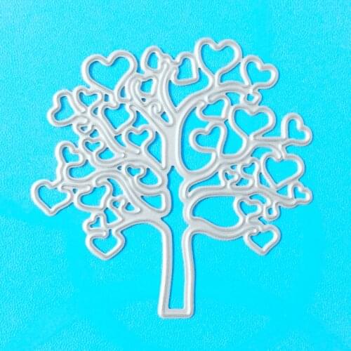 YLCD035 Love Tree Metal Cutting Dies Scrapbooking Stencils DIY Cards Album Decoration Embossing Folder Die Cutter Template Mold