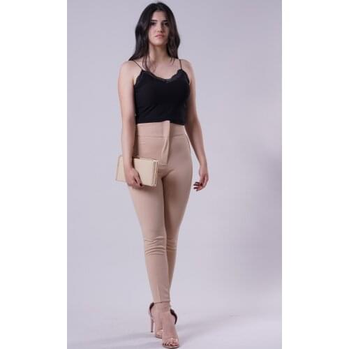 MANGA Womens Skinny Leg Fabric Trousers