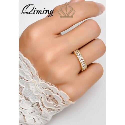 New Cubic Zirconia Adjustable Rings For Women Ladies Luxury Jewelry Geometric Crystal Finger Ring Wedding Engagement Gift