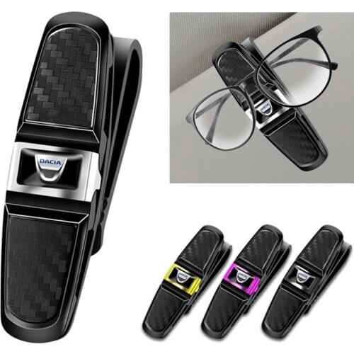 1Pcs ABS Sunglass Clip Car Emblem Card Ticket Clamp Decoration Accessories For Dacia Lodgy Duster Logan Sandero Dokker