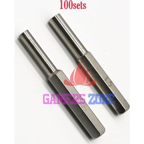 100sets =200pcs 3.8mm 4.5mm Gamebit Hex Tool Bit For SNES N64 GC & Game Gear consoles For Sega Game cartridges