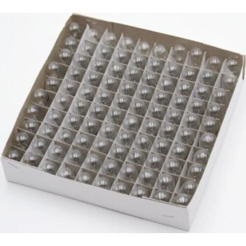 100pcs 12V 21W car instrument T15 wide glass bulb