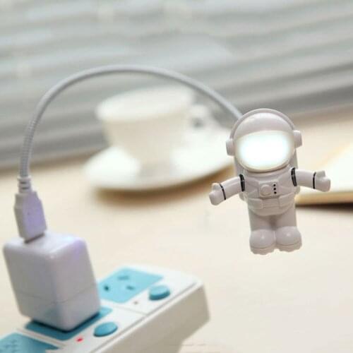 2019 Original Night Light Spaceman Metal Hose USB 5V Eye Protection Lamp