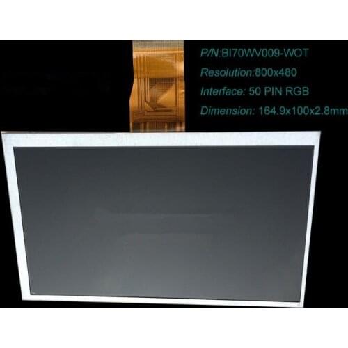 7.0 inch TFT LCD screen RGB interface (800x480 without touch)