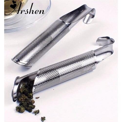 Arshen Tea Strainer Stainless Steel Tea Infuser Pipe Tea Spoon Infuser Filter Cup Hanging Tea Filter Strainers Tea Accessories