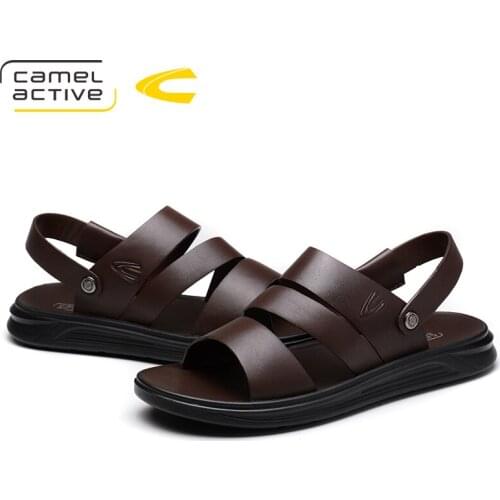 Camel Active 2019 New Genuine Leather Quick-Dryin Sandals Summer Quality Casual Sneakers Anti-Slippery Outdoor Beach Shoes 18096