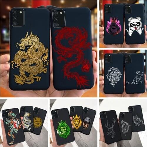 For Samsung Galaxy A02s Case 6.5" Cool Fashion Pattern Soft TPU Phone Cases For Samsung A02s SM-A025F Black Silicone Back Cover
