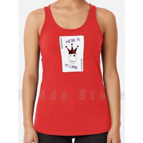 Here Is My Card tank tops vest sleeveless Joker Riddler Ace King Jack Flush Straight Pair Playing