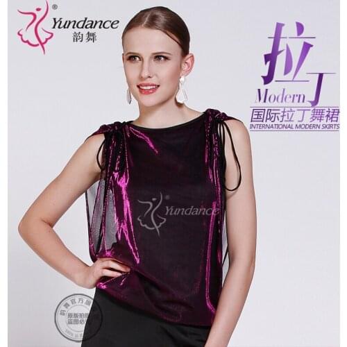 Customized Lady Latin Dancing Shirt Modern Dancing Shirt Waltz Valse Tango Galop Fox Trot Social Dance Suit B-2673