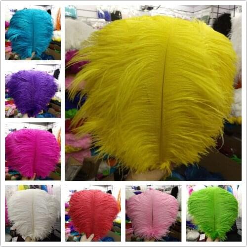 Beautiful 100 Pcs 25-30CM Natural Ostrich Feathers plumes for DIY Jewelry Craft Making Party Wedding Decoration Wholesale