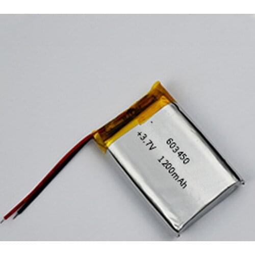 10pcs 3.7V 1200mAh Lithium Polymer LiPo Rechargeable Battery 063450 For GPS DVD mobile video game PAD E-books 603450
