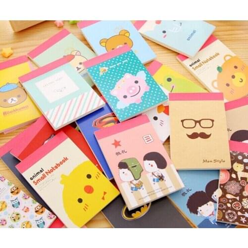 Cute kawaii animal Memo Pad pocket note Memo Notebook for kids writing gifts office school supplies