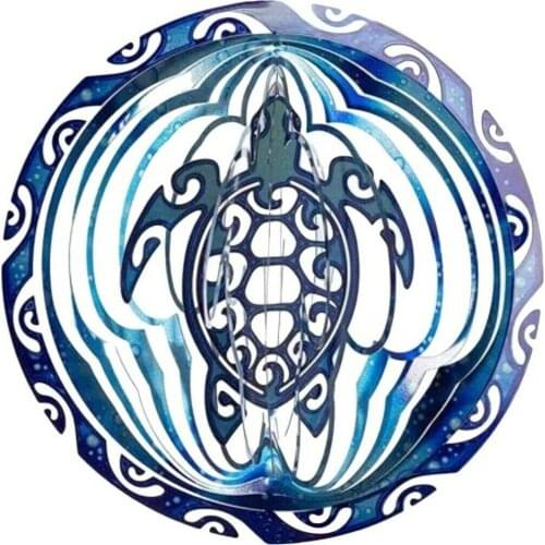 Sea Turtle Rotating Wind Chime Home Wall Hanging Decoration Pendant Craft Used For Room Decoration Wedding Decor