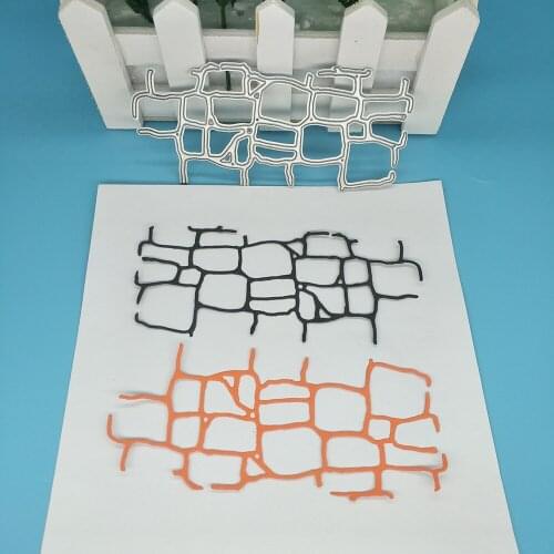 Irregular grid wall lines DIY metal cutting mold, scrapbook and card making, embossing background, craftsmanship