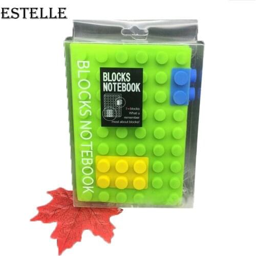 New 9 Styles Big Size Notebooks Colorful Creative Building Blocks Notebook Compatible Big Size Figures Book Children Gift