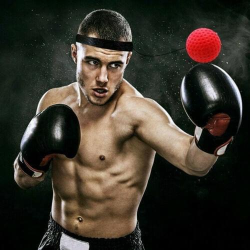 Newest Arrival 1 Set Fight Ball Reflex Boxing REACT Training Boxer Speed Punch Head Cap String Ball