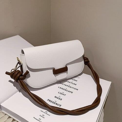 Autumn Hit Color Casual Simple Handbag 2021 New Fashion All-match Lady Luxury High-quality One-shoulder Western Messenger Bag