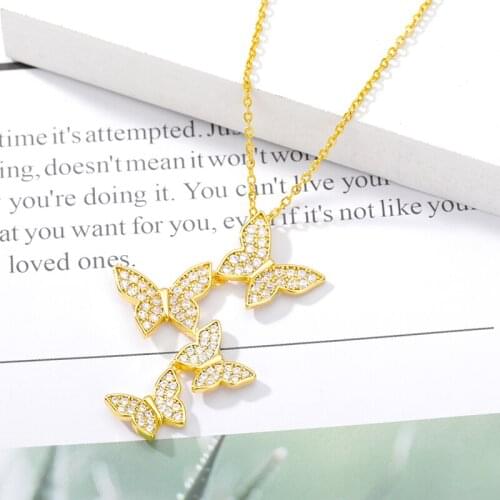 Initials Butterfly Necklace For Women Boho Stainless Steel Choker A-Z Alphabet Pendant Necklace Gold Chain Jewelry 2020 collare