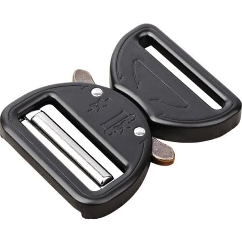 32/38MM Goldfish Adjustable Metal belt buckle Zinc Alloy Tactical Quick Release belt Backpack buckle Customizable Laser Logo