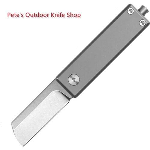 S35VN Steel Titanium Alloy Folding Knife, Portable Invisible Multifunctional Pocket Knife Collectors Edition EDC Tool