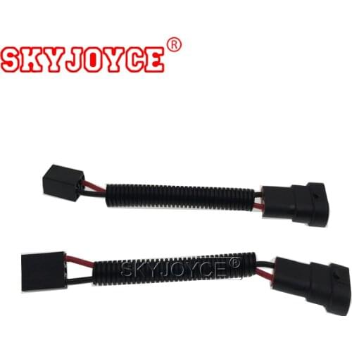 SKYJOYCE 2PCS Female H7 To Male 9005 HB3 9006 HB4 Plug Socket Male H8 H11 to H7 Female Coonector Socket Relay Wire Adapter