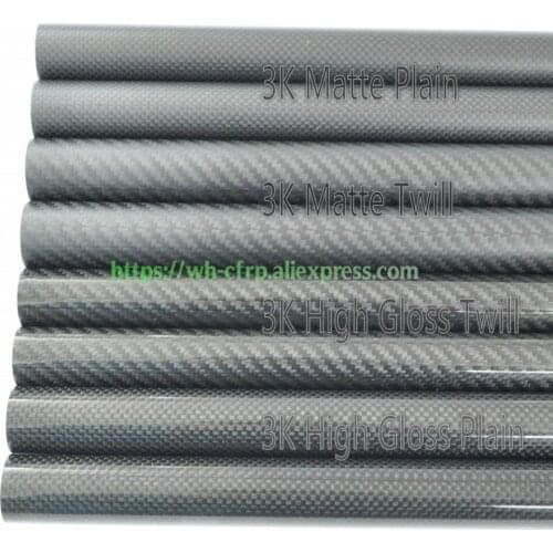 30mm x 28mm x 1000mm Carbon fiber tube, with 100% full carbon, Japan 3k improve material Quadcopter Hexacopter 30*28