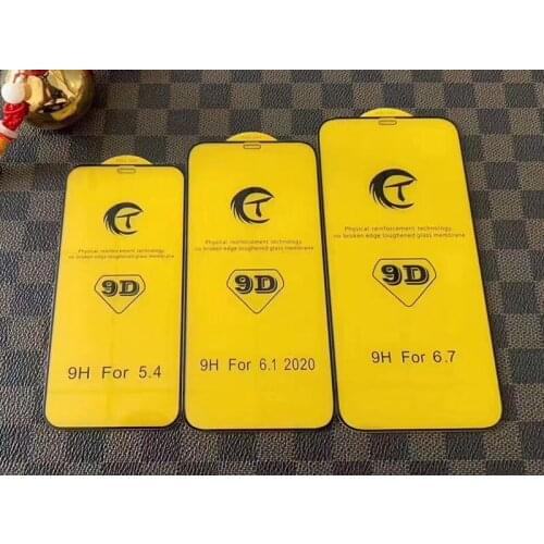 10pcs 9D Screen Protector Guard for iphone XR X XS Max 8 7 6S 6 Plus SE 12 mini Full Cover Tempered Glass for iphone 11 Pro Max