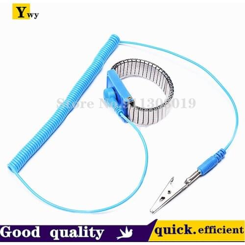 1pcs Adjustable Anti Static Bracelet Electrostatic ESD Discharge Cable Reusable Wrist Band Strap Hand With Grounding Wire