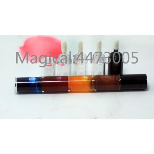 10/20/50pcs Empty 4 color 1.5ml Lip Gloss Tube DIY Polychromatic Labial Glaze Cosmetic Makeup Lip Balm Vial Refillable Container