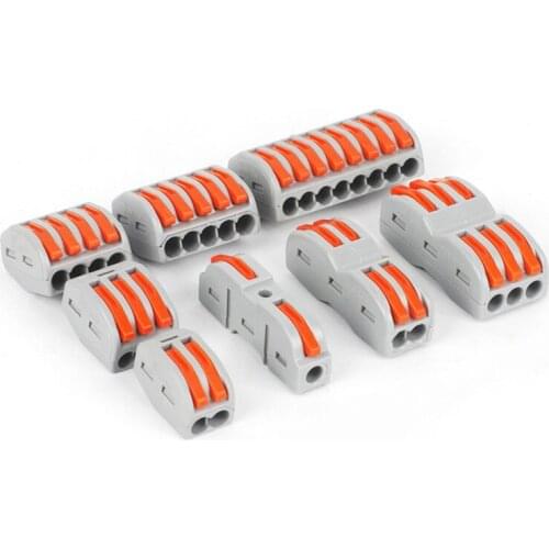 10/30/50/100 pcs Electrical Wire Connector Push-in Terminal Block Universal Fast Wiring Cable Connectors For Cable Connection
