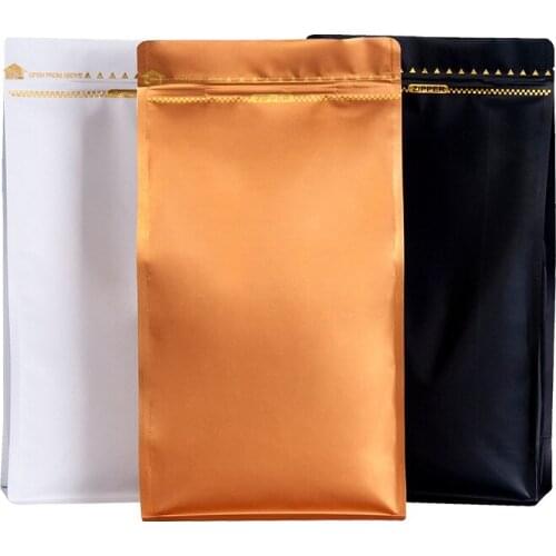 10pcs 20x37x10cm Large aluminum foil ziplock bag food coffee candy gift packing bags eight seal sealing pouch package