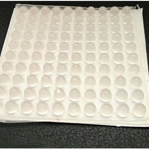 100PCS 6*5.4MM CABINET BUMPERS, DRAWER BUMPERS PADS，SELF-ADHESIVE CLEAR RUBBER FEET TINY BUMPONS FOR FURNITURE TABLE LAPTOP