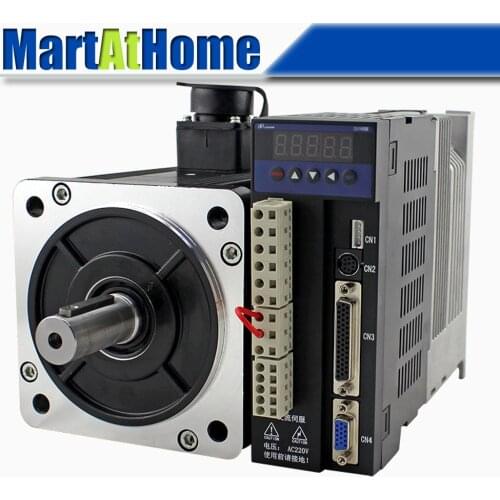 2~3.8KW 7.7~15N.m CNC Servo Motor Driver Kit AC 220V Peak 22~30N.m 1500~2500RPM High Power High Torque