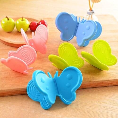 4PCS/LOT Creative Butterfly Kitchen Insulated Against Hot Bowl Pad