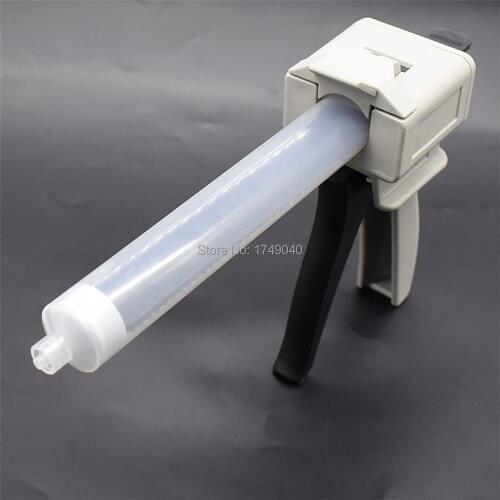 55ml UV Glue Gun Dispenser Manual Caulking Gun Adhesive Applicator 55cc Single Liquid Guns with 55ml Dispensing Syringe Barrel