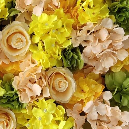 60X40CM Artificial Silk Rose Flower Wall Wedding Christmas Decoration Birthday Party Hydrangea Wedding Decoration Backdrop Decor