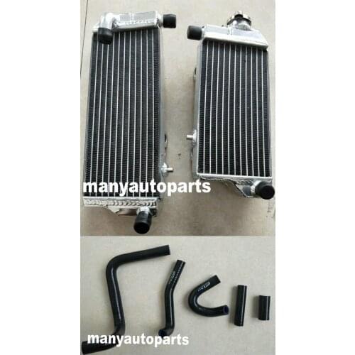 FOR Suzuki RM-Z450 RMZ450 RMZ 450 2018 ALUMINUM RADIATOR+ BLack/ BLue HOSE
