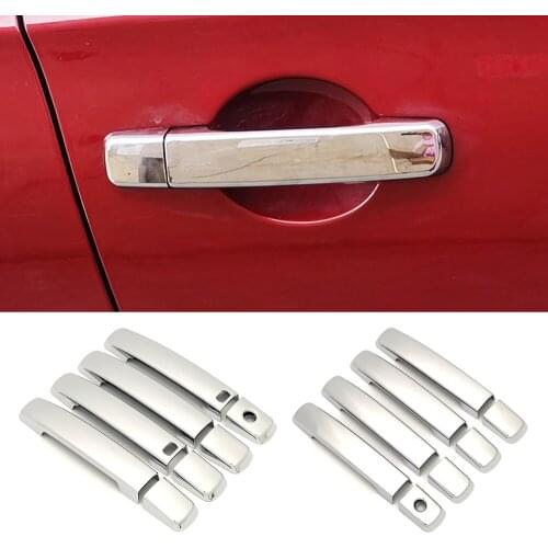 For Nissan Qashqai J10 Altima Pathfinder R51 Navara D40 Sentra Maxima Quest Chrome Side Door Handle Cover Trim