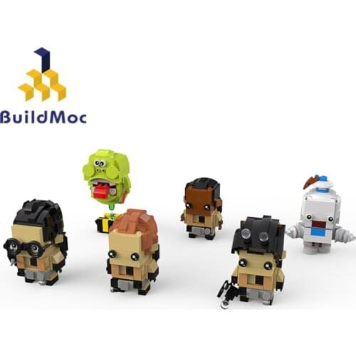 MOC Movie Ghost Hunting Team Figure Ghost Demon Building Blocks Kit Sickle Boy Cartoon Character Bricks Toy Child Birthday Gift