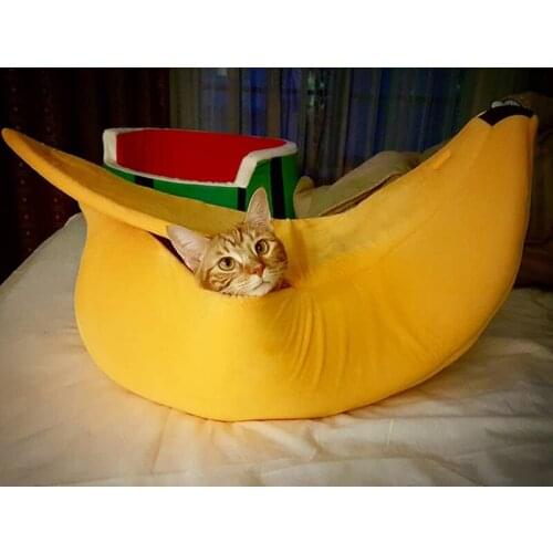 Banana nest ins Banana boat cat bed dog beds cat bed pet supplies kitten bed beds for small puppies pet beds banana bed