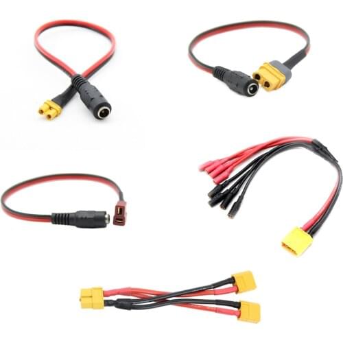 Lithium Lipo Battery Balance Parallel Charging Adapter Cable Wire 4mm XT60 JST T XT30 Plug Male Female Converter for Tamiya