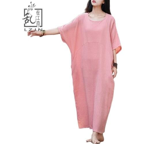 Летние платья из хлопка LZJN China At AliExpress